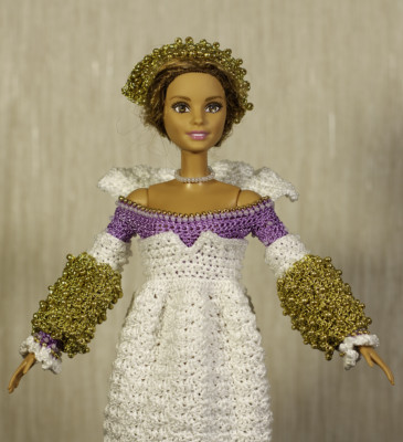 beaded doll dress Beaded Embroidered Gather Doll Dress  ARCANA ARCHIVE