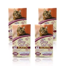 Kitty Cat Litter box Disposable Elastic Liners- 12-count-For Medium and Large...