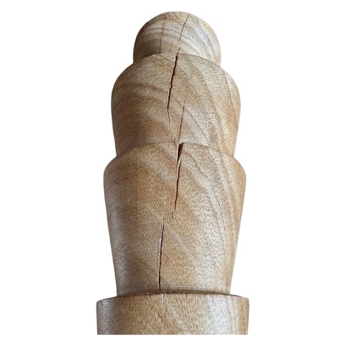 Solid Wood Christmas Tree 12.5” (pair of 2) Carved Rustic Minimalist Design - Picture 5 of 6