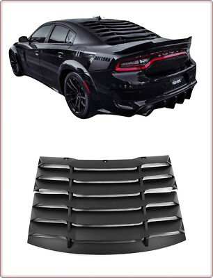 ABDECKUNG JALOUSIE HECKSHEIBE FÜR DODGE CHARGER 2011 - 2023 SCHWARZ MATT / TÜV