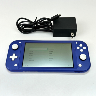 Refurbished Nintendo Switch Lite Blue Console & Charger with BOX 1