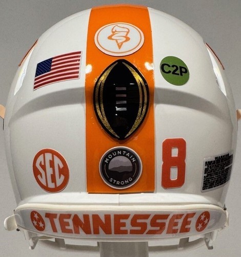 Tennessee Volunteers 2024 Playoffs Mini Riddell Football Helmet - Any Player # - Picture 4 of 10