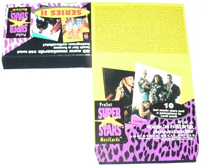 Superstar Musicards Series 2 by Proset. Empty Card Box.