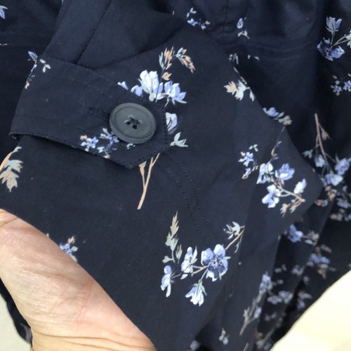 REBECCA TAYLOR Size 8 Floral Jumpsuit Francine Open Back Navy Short Sleeve $450 - Picture 11 of 17