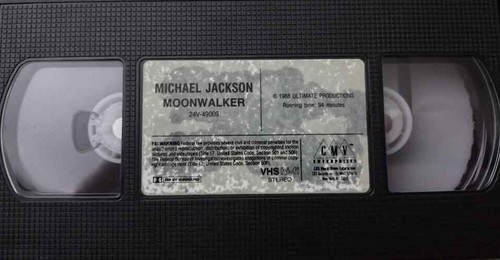 MoonWalker: Michael Jackson (VHS, Music/Dance, 1988) - Picture 3 of 5