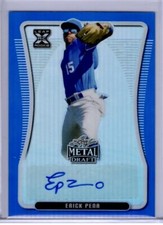 2020 LEAF METAL DRAFT ERICK PENA MLB Rookie RC AUTO #21/35 BLUE WAVE