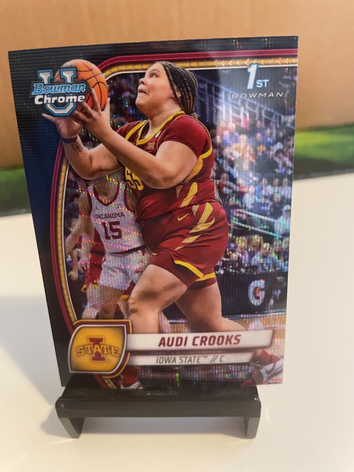 2024-25 Bowman University Chrome 1st Bowman Audi Crooks Black Wave Iowa State