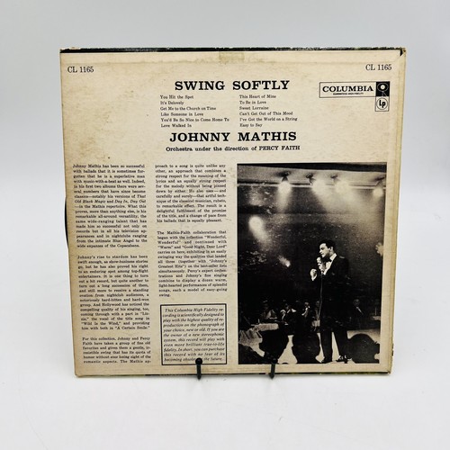Johnny Mathis Swing Softly Vinyl LP Record - Picture 2 of 4
