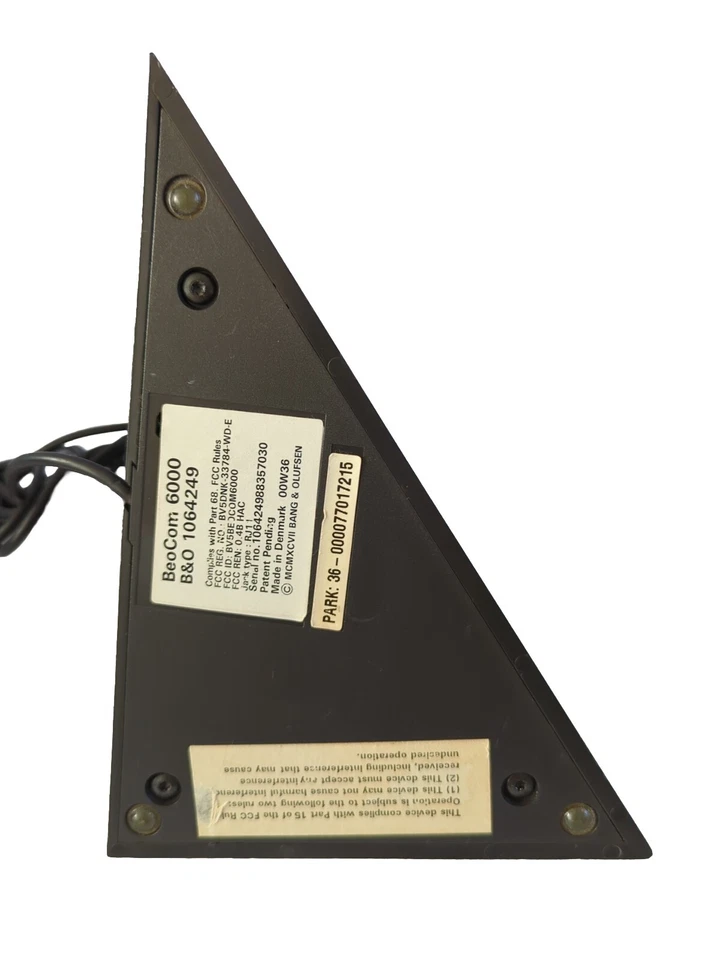 Cargador base receptor teléfono inalámbrico Bang & Olufsen BeoCom 6000 (con clip roto) Foto 2 de 4