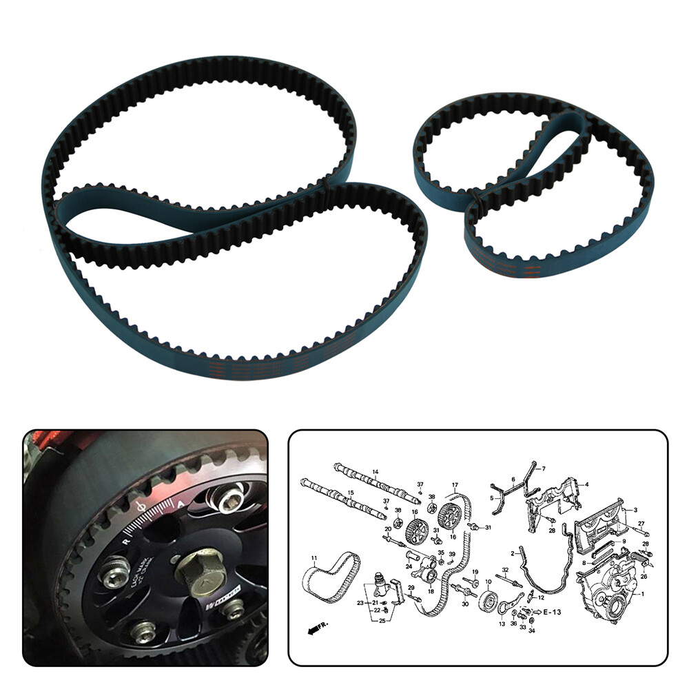 HNBR Racing Timing Belt + Balance Belt for Honda Accord Prelude H22