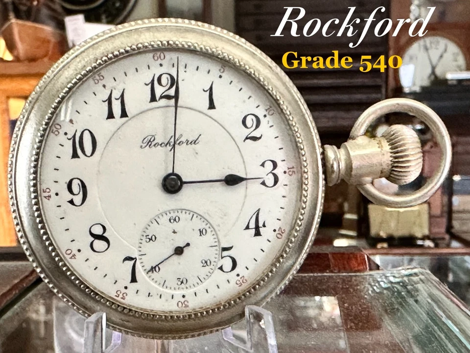 ROCKFORD 21j 540 Hunting Bridge Model Orig. Salesmans Sample 1898 - Image 4 of 4