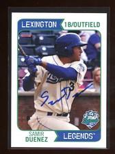 2015 Lexington Legends SAMIR DUENEZ Signed Card autograph AUTO ROYALS