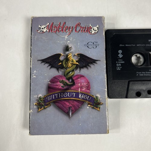 Motley Crue: Without You/Slice of Your Pie Cassette Single 1989 Cardboard Sleeve - Picture 2 of 8