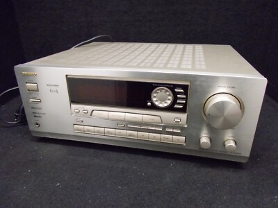 Onkyo TX-SV545, A / V-Receiver, mit Fernbedienung und Bedienheft, silber. #L-229