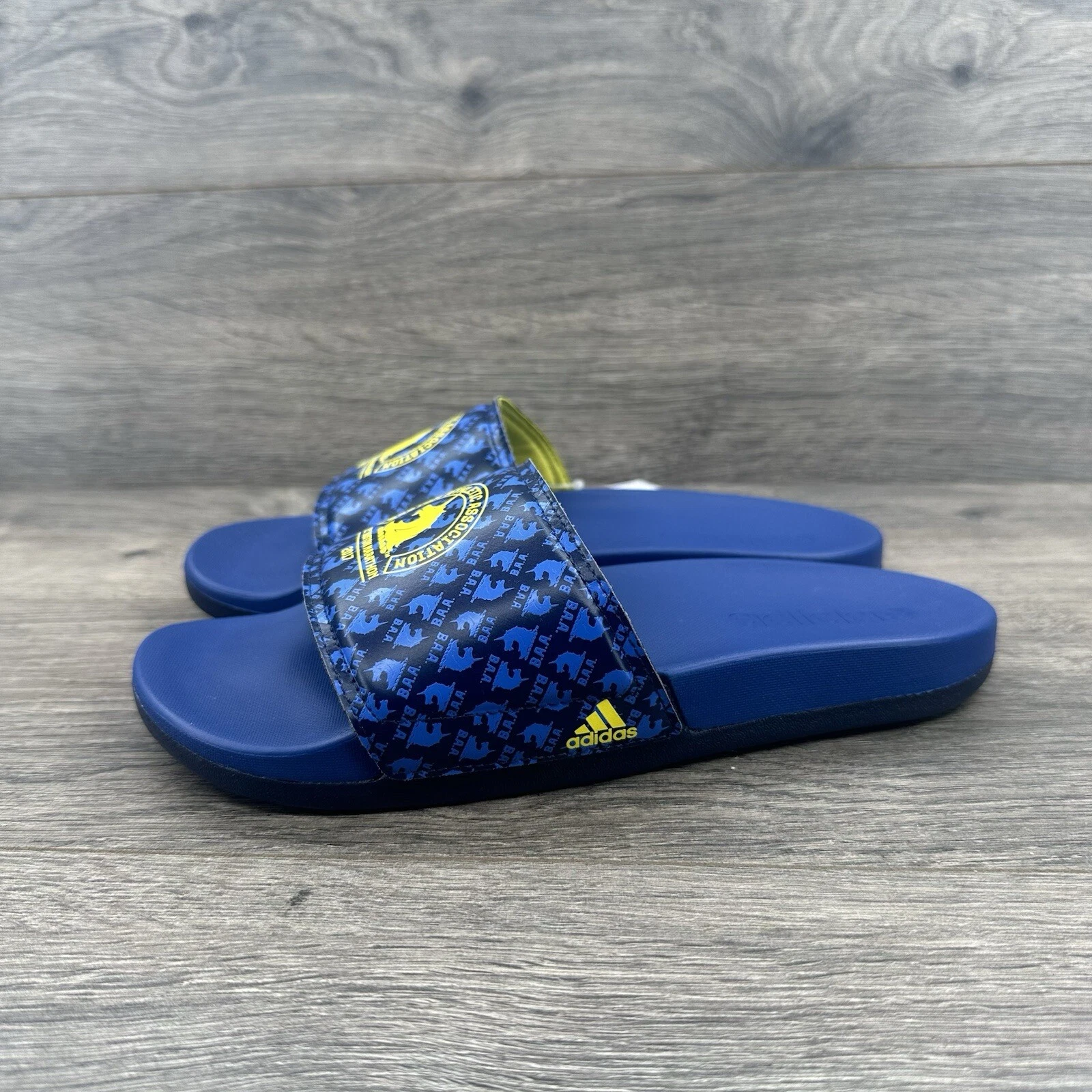 Adidas Adilette CF+ Boston Marathon sandali slide taglia 4 blu