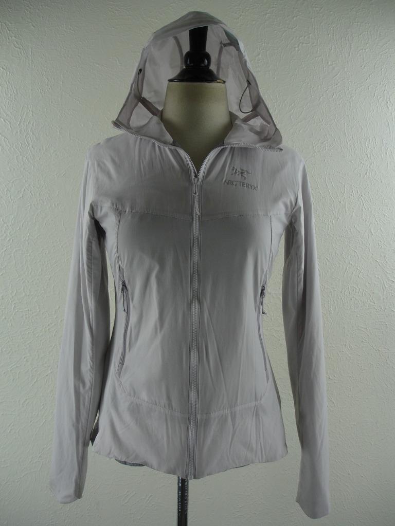 Giacca donna tg M ARC'TERYX Atom Sl Hoody 26440 grigia con cappuccio zip intera isolata
