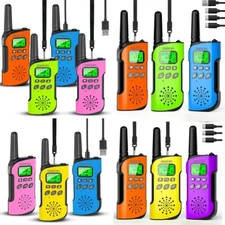 Rechargeable Two-Way Radio with LED Light, Kids Gifts for Boys and Girls Outdoor
