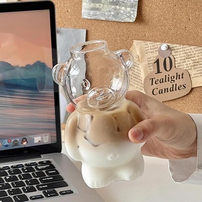 Ins Internet Celebrity Restaurant Bear Cup Coffee Tasse süße Cartoonglas TasYR