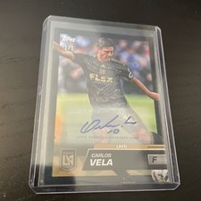 2023 Topps MLS Carlos Vela 1/1 Black Foil SSP #69 Los Angeles FC LAFC