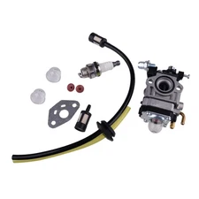 Carburetor Fuel Filter Hose Spark Plug Kit Fit for Einhell BHS26 BG-PH2652