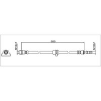 Metzger 4112082 Bremsschlauch FüR Bmw 3 G20 G80 G28 G21 G81