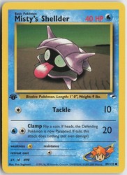 Misty's Shellder 1st Edition Gym Heroes 089/132 Common