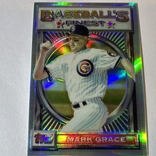 1993 Topps Finest MARK GRACE REFRACTOR #73 CUBS