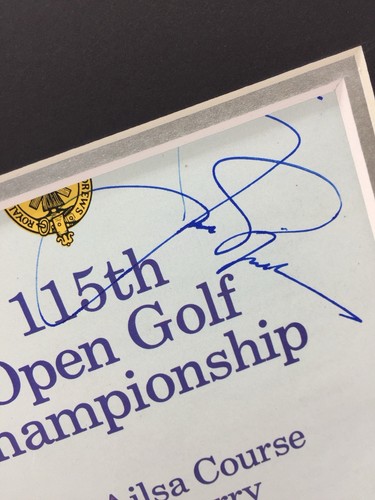 Exhibición de fotos firmada por Jack Nicklaus Golf RARO + AUTÓGRAFO CERTIFICADO DE AUTENTICIDAD THE OPEN - Imagen 4 de 4