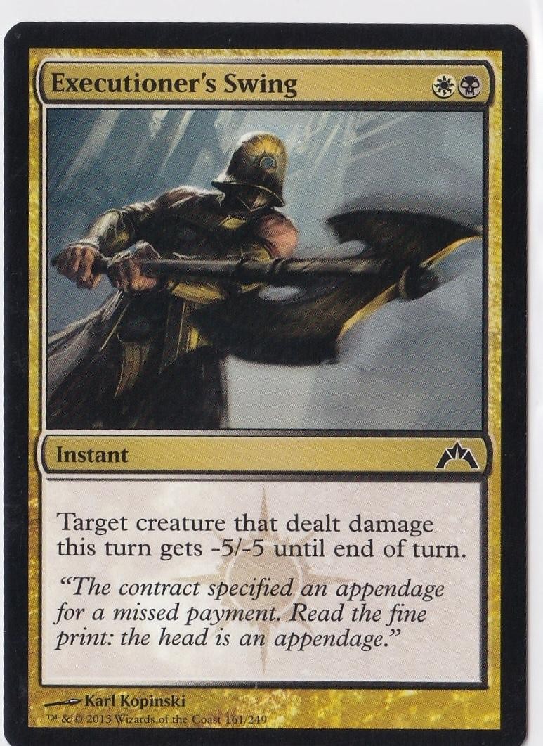 Executioner's Swing 161 C Gatecrash Magic: The Gathering NM