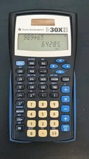 Texas Instruments TI-30X IIS Scientific Calculator Blue w/ Cover Tested- Works