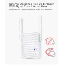 AC1200 WiFi to Ethernet Adapter, 1200Mbps Dual Band Universal Wireless Bridge