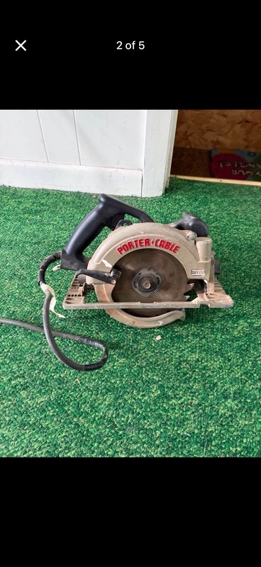 Porter Cable Heavy Duty 7 1/4" Corded Circular Saw Model 743 - Tested Working