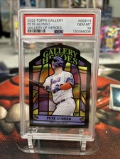 2022 Topps Gallery Pete Alonso Gallery Of Hero’s Stained Glass PSA 10