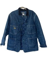 Oshkosh B  Gosh Denim Barn Chore Coat L/XL Mens Insulated 057D GOOD