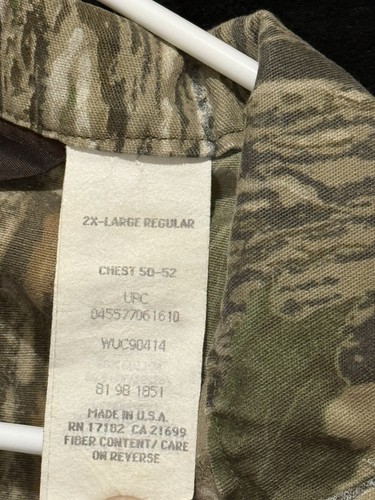 Liberty Realtree Hunting Coveralls Mens Size 2XL XXL Regular Camo 1 Piece Suit - Picture 10 of 12