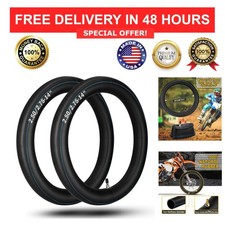 Heavy Duty 14" Dirt Bike Inner Tubes 2.50/2.75-14 2mm TR4 Valve 2-Pack