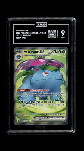 Venusaur ex graded TAG 9 for sale on eBay