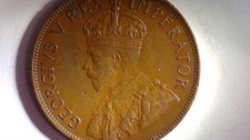 British 1d Penny 1935 George V Suid Afrika South Africa One Penny KM# 14.3