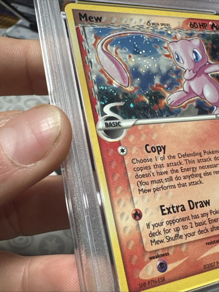 Mew 3/17 Holo SWIRL - ERROR [Inverted Back] - PSA 5 - POP Series 5 - Pokemon TCG - Image 4 of 4