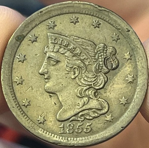 1855-P Half Cent — photo from another recent sale