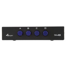 2/4 Port USB 2.0 Manual Sharing Switch Switcher Box For PC Printer Scanner NGF