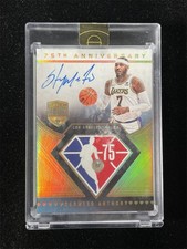 2021-22 Panini Eminence Carmelo Anthony 75th Anniversary Diamond Auto Gold /5