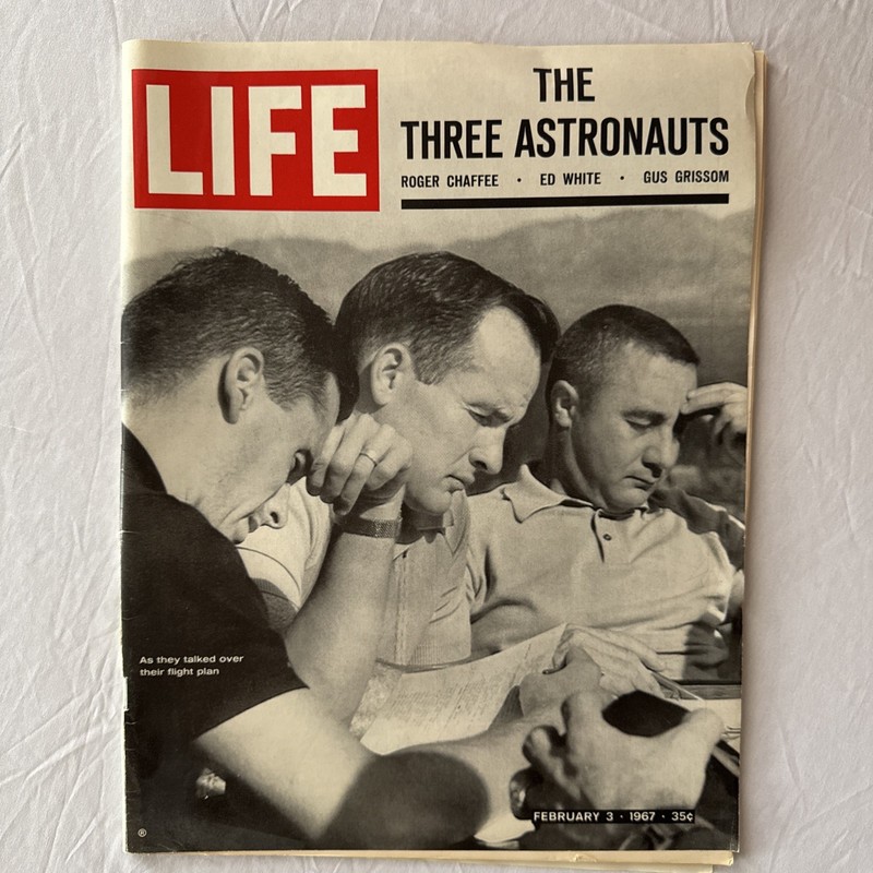 Vintage 1967 February 3, LIFE Magazine, The Three Astronauts S9