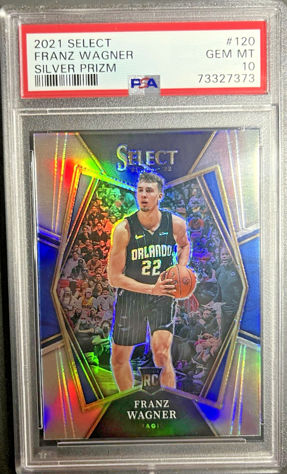 Franz Wagner  2021-22 Panini Select #120 Premier Silver Prizm Rookie RC PSA 10