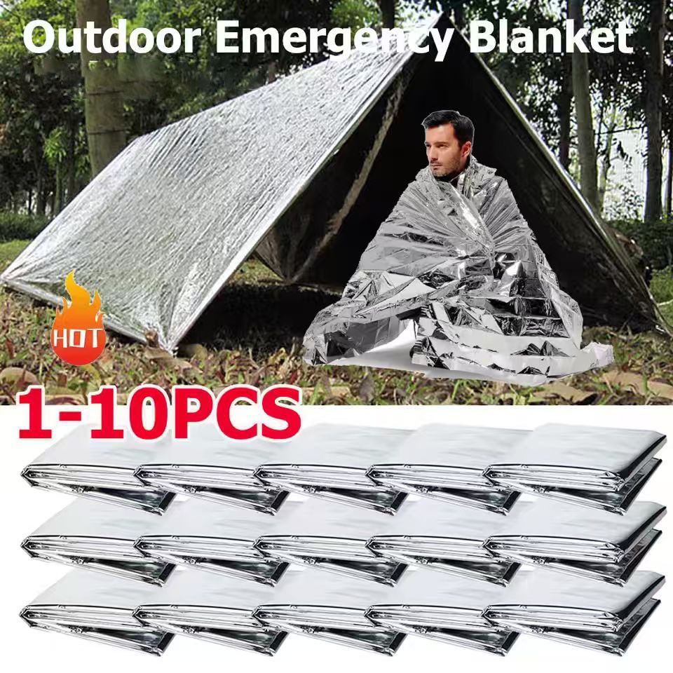 10/6/4/2 Pack Emergency BLANKET Thermal Survival Safety Myla