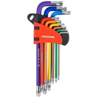 Torx SchlüSsel Set 9 Tlg CR-V WinkelschlüSsel Satz T10-T50 Mit Stirnlochbohrung