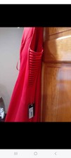 FAVIANA GLAMOUR Red Column Prom Dress/ nightout with Side Cutouts S7913, Size 10