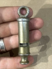 Vintage Bronze B & R (Behrend & Rothschild) City Police Whistle