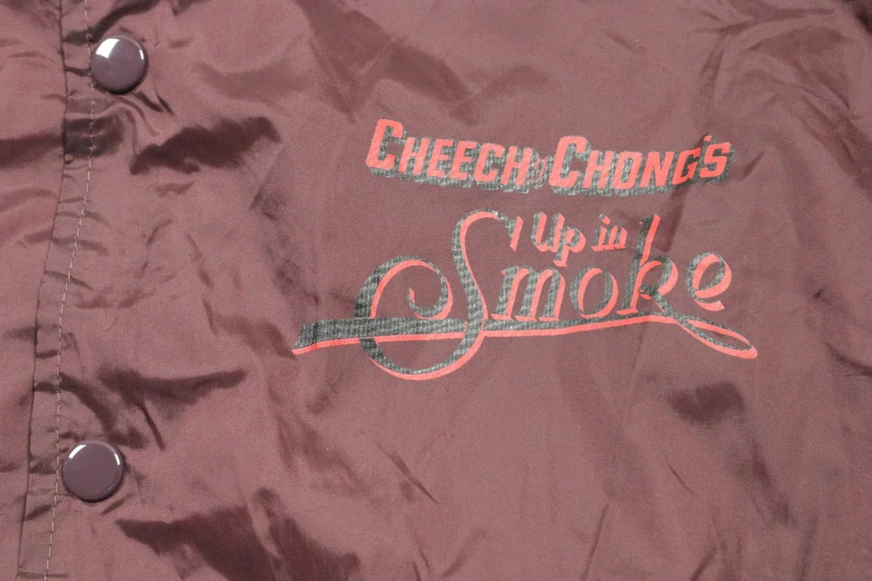 Guilty Parties Cheech & Chong Up In Smoke Jacket Mens Large Maroon Coaches - Image 4 of 4