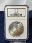1925 Peace Dollar $1 NGC MS63